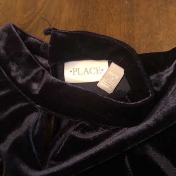 Plum Children's Place Dress Size 10/12 - Picture 2 of 3